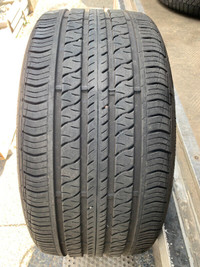 1 X single 265/35/21 M+S continental pro contact RX with 80%