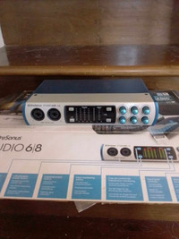 PreSonus studio 68 usb audio interface. (4 microphones)