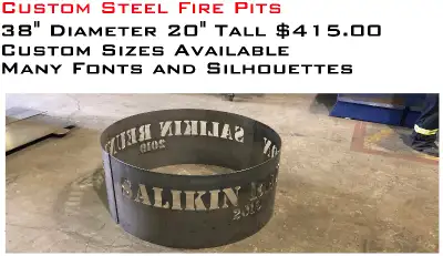Custom Built Fire Pit Rings, View more