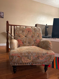 Floral arm chair (accent chair)