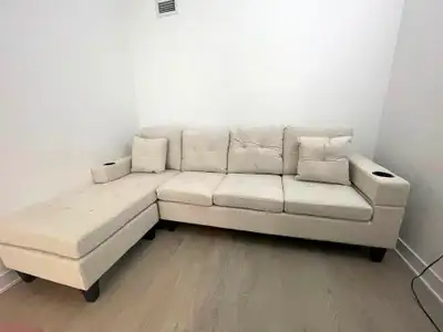 Sectional Sofa with Cup Holders, View more