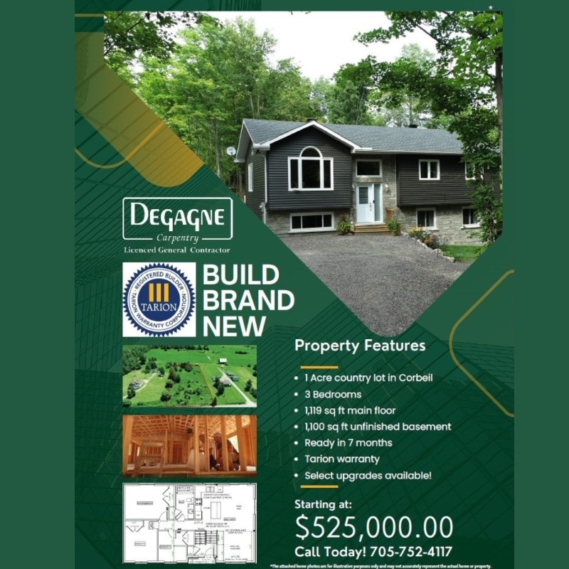 Build a brand new home! Houses for Sale North Bay Kijiji