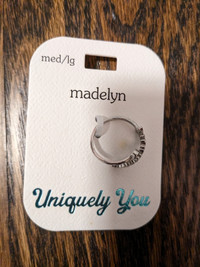 Madelyn ring - cosmetic jewelry - personalized name med/lg