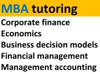 MBA quantitative courses tutor
