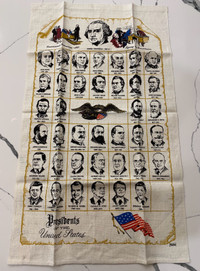 U.S. Presidents Tea Towel/Wall HangingKay Dee Linen / Washington
