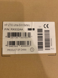 RX932AA Ultra Slim HP 2700 Laptop  Battery NEW