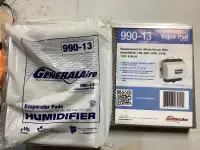 Humidifier evaporator pads