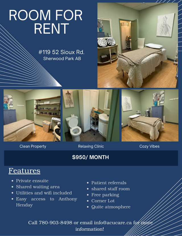  Room for Rent-for Massage Therapist/ Hydro Colon Therapist