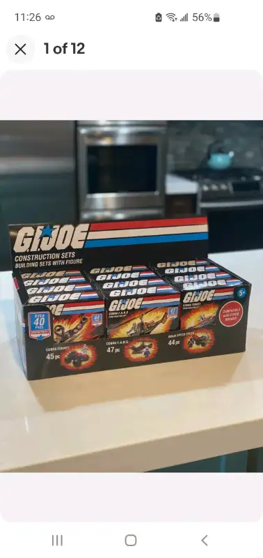 (3) 2020 GI JOE LEGO Construction Set Lot - lot includes the Cobra FANG (47 pieces) with mini figure...