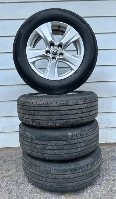 Set in excellent condition Just the rims retail for 1500$ Tires about 60% left Off a 2020 Toyota RAV...