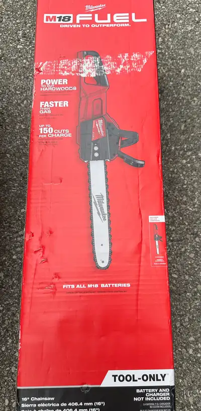 Milwaukee Chainsaw brand new, View more