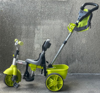 Sleek Green and Black Child's Tricycle