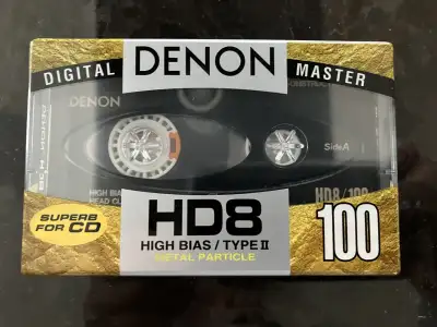 DENON Cassette Tape Blank Denon HD 8 Sealed Brand New 100min., View more