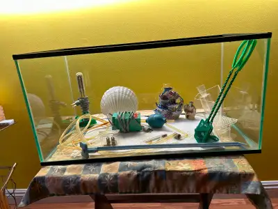 Free glass aquarium, View more