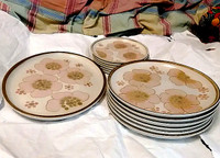 13 pcs ceramic stoneware dinnerware flowers pattern