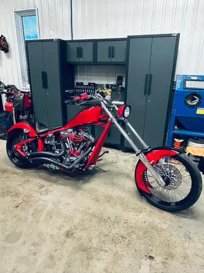 Softail 1990 Fabriqué par Franc Chopper moteur stroker 1340 pro stock SNS, carburation SNS super, op...