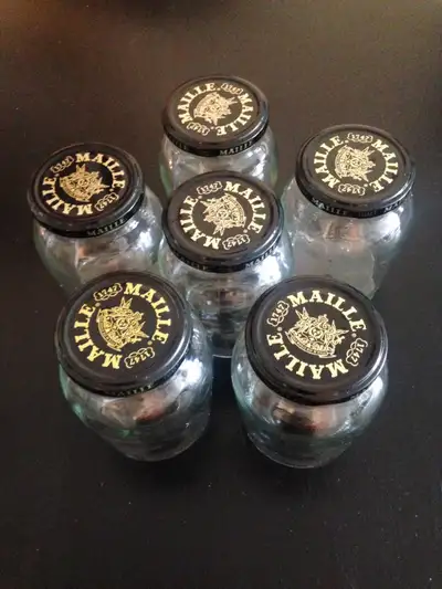 6 Medium Size Storage Glass Jars, View more