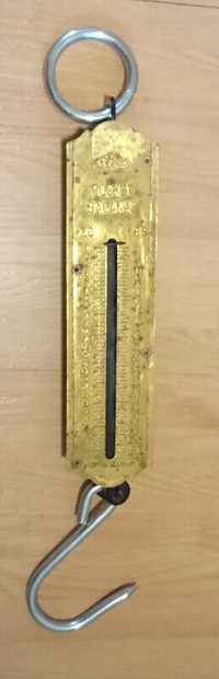 Vintage Brass Pocket Balance Scale Made in Germany