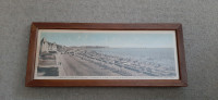 Phototypie panoramique plage en France Vintage phototype