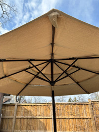 ElideShade 9ft 3-tier Patio Umbrella Non Fading Sun Heather Beig