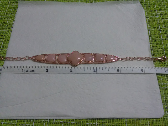 .925 natural pink opal bracelet in Jewellery & Watches in Trenton