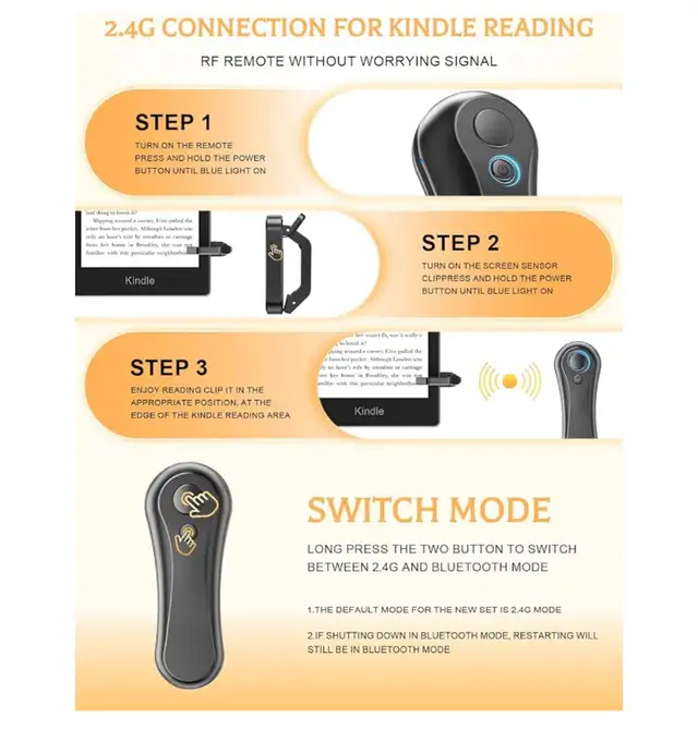 Kindle RF Remote Page Turner, Clicker Page Turner for Kindle Pap in General Electronics in Winnipeg - Image 8