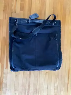 Garment bag, black, for suits or dresses, View more