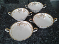 Aynsley Pattern 7922  - Cream Soup Bowls - lot of 4