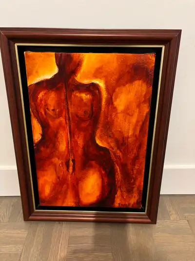 Tableau violon, dimension de 16 par 21 pouces.