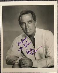 Andy Williams Autographed B&W 8x10 Photo