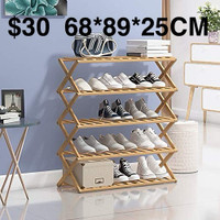 Shoe Rack 5 Tier Bamboo Shoe Racks Small Free Standing Shoe Rack