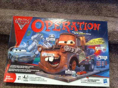Disney Cars 2 Operation Game No missing pieces
