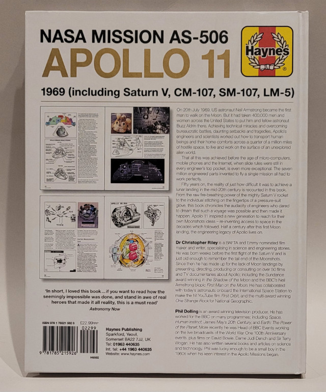Haynes APOLLO 11 Owners Workshop Manual. 50th Anniv. 2019. in Non-fiction in Calgary - Image 2