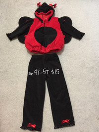 size 4T-5T Ladybug $15 Halloween Costume Excellent Condition