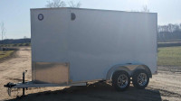 2023 model 6x12 tandem axle aluminum trailer 