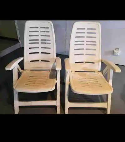 A pair of swimming pool chairs in very good condition. Ask $40 for single or $60 for the pair. Thank...