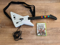 Xbox 360 Guitar Hero Gibson X-Plorer Controller Red Octane 95065