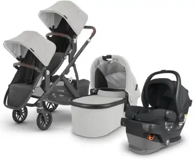 New Uppababy vista v2 double stroller,2 seats, bassinet, mesa, View more