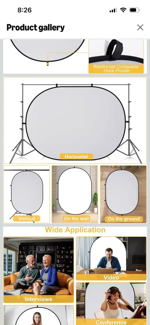 Brand New-Kate Collapsible Photography Backdrop! in Other in Mississauga / Peel Region - Image 4