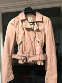 Pink Moto Leather Jacket… soft as butter