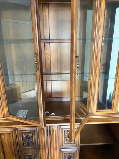 Oak Curio Cabinet, View more