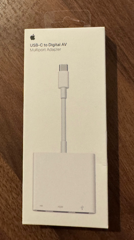 BNIB - Genuine Apple USB-C Multiport Adapter in Cables & Connectors in Hamilton - Image 2