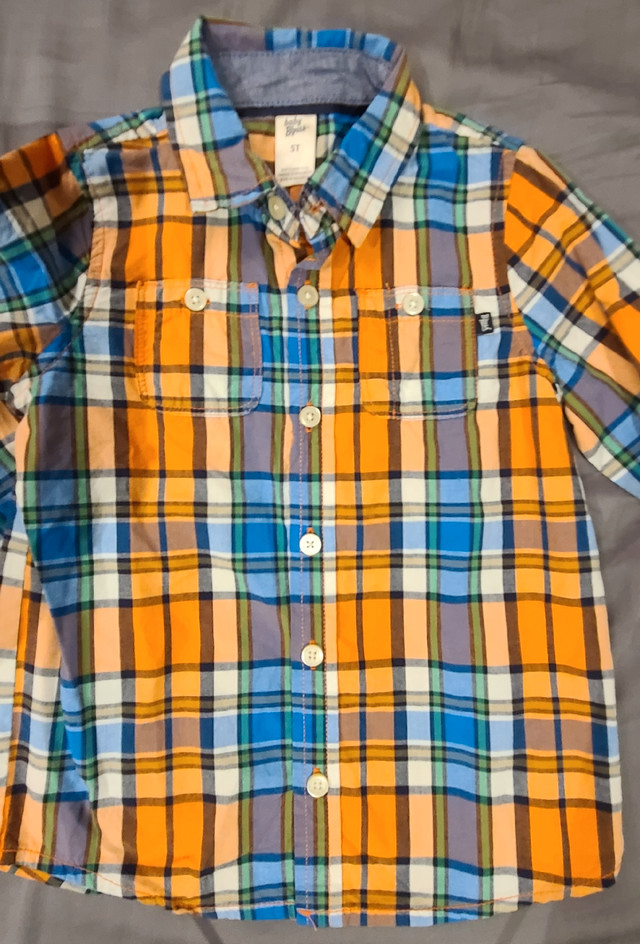 NEW! Boys Oshkosh Orange & Blue Shirt - 5T in Clothing - 5T in Mississauga / Peel Region - Image 2