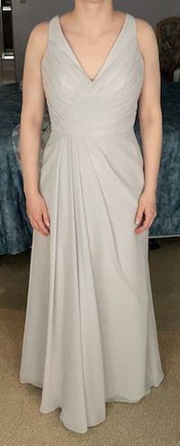 Light Grey Bridesmaid Dress/Wedding Guest Dress/Prom Dress