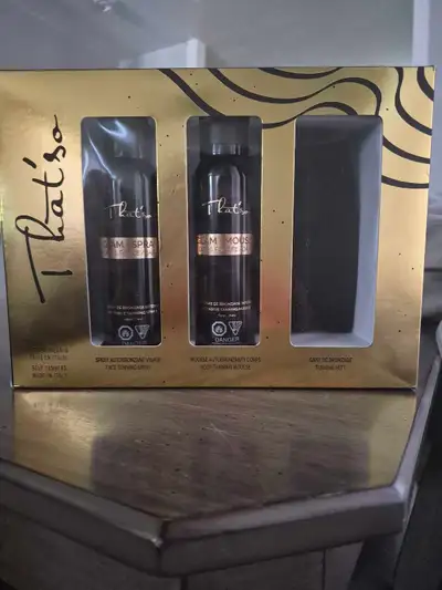 Self tanning face spray & body mousse with tanning mitt, View more