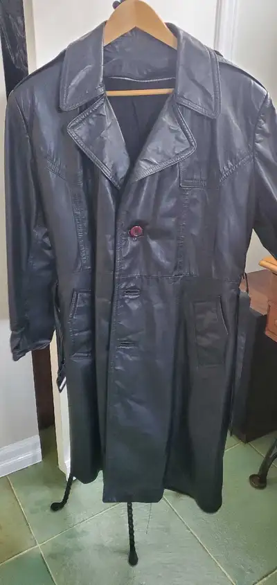 Leather Trench Coat (Men's), View more