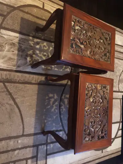  antique hand carved tables , View more