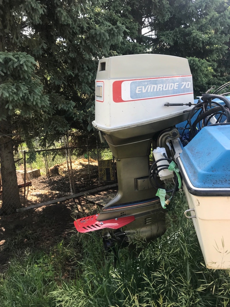 70hp evinrude boat motor Powerboats & Motorboats St. Albert Kijiji