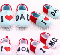 I love dad/mom baby shoes