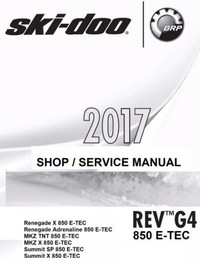 2017-2019 Ski-Doo Service Manual (G4, 850 ETEC)